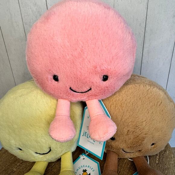 Jellycat Macaron Mia Macaron Mona Macaron Max Macaron NEW! Jellycat Bundle Set - Picture 3 of 6